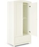 Mia 4 Piece Cotbed with Dresser Changer, Wardrobe, and Essential Pocket Spring Mattress Set- White image number 7